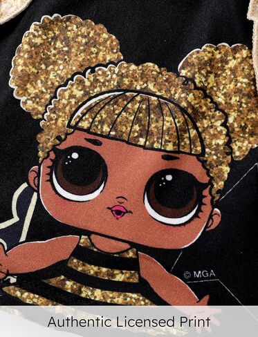 L.O.L. Surprise! Girls 2 Piece Outfits Heart Leopard Print Top and Tutu Skirt Birthday Party Set in Saudi Arabia
