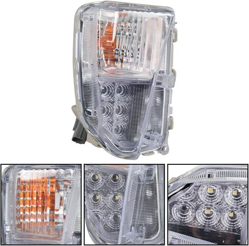 DRL Fog Lights Assembly Replacement for 2012-2014 Toyota Prius Clear Lens Left Side (Driver Side) in Kuwait