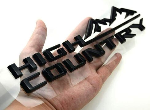 3X 2019-2023 Tahoe Silverado High Country Fender Tailgate Letter Logo Emblem 3D Badge Namaplate Replacement for High Country (Chrome) in Saudi Arabia