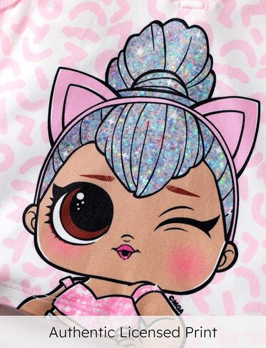 L.O.L. Surprise! Girls 2 Piece Outfits Heart Leopard Print Top and Tutu Skirt Birthday Party Set in Saudi Arabia
