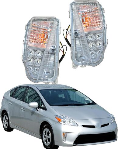 DRL Fog Lights Assembly Replacement for 2012-2014 Toyota Prius Clear Lens Left Side (Driver Side) in Kuwait