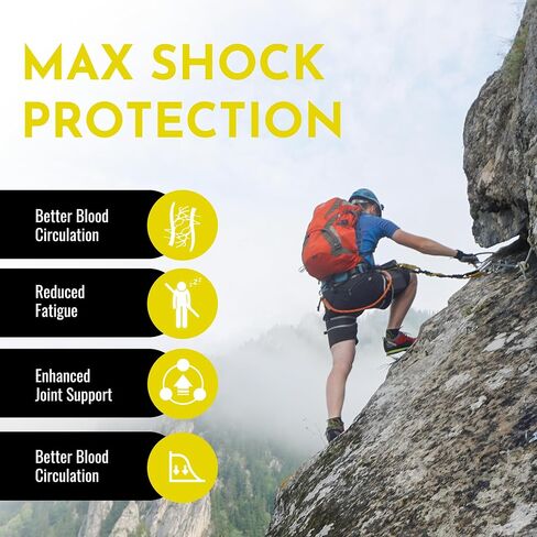 NASA Grade Plantar Fasciitis Insoles Men & Women - Maximum Shock Absorption with Rigid Extra High Arch Support Insoles - Shoe Inserts for High Impact Activities & Heavy-Duty Work in Saudi Arabia