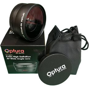 OPTURA HD 52MM HD Wide Angle with Macro Lens for Nikon D3200,D3000 D5300 D5000 D5200 D3300 D90 D80 D40 D40X D70, (Important Note: Work Only with Lenses 52MM Filter Thread Size)