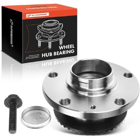A-Premium Rear Wheel Bearing and Hub Assembly Compatible with Audi A4 2002 2003 2004 2005 2006 2007