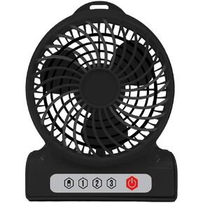 4" Rechargeable Personal Fan - Portable Cooling Fan for Home and Outdoors
