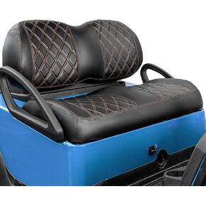 NOKINS Golf Cart P Diamond Leather seat Cover for it Club Car Precedent/Tempo/Onward Premium,No Stapler Required, Golf Cart Vinyl Replacement Seat Cover
