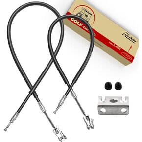 Roykaw EZGO Golf Cart Brake Cable Set, Both Driver & Passenger Side for TXT/Medalist 1994-Up Gas/Electric Models, Replaces OEM # 70716-G03, 70273-G03, 70969-G03