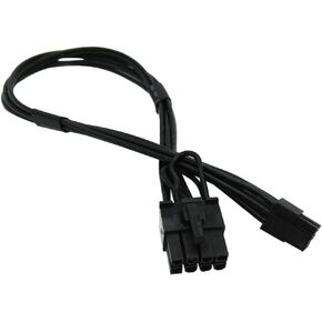 Mini 6 Pin to 8 Pin PCI Express Video Card Power Adapter Cable for Mac Pro Tower/Power Mac G5 14-inch(35cm) (Pack of 2) COMeap