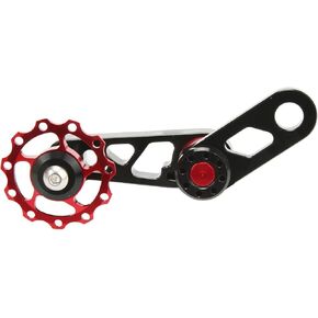 Single Speed Chain, Alloy Folding Bike Tensioner Aluminum Stabilizer for Black