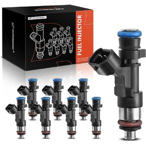 A-Premium Fuel Injectors Compatible with Nissan Pathfinder 08-12, Titan 04-15, NV2500, NV3500, Pathfinder Armada & Infiniti QX56 04-10, Petrol, Set of 8, Replace# 842-12298, 0280158007