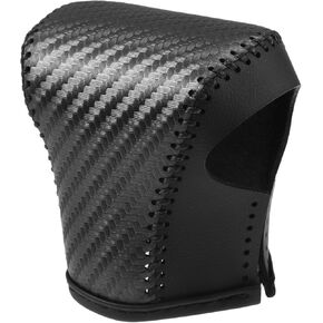 Gear Shift Head Knob Cover Transmission Lever Trim for Lexus UX 200 UX 250h 2019 2020 2021 2022 Faux Leather Black