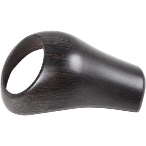 Gear Shift Knob Cover, Trim Shift Knob Cover Handle Grip Accessory Fits for Benz A/C/E/G/GLS Left-Hand Driving (Black Wood Grain)