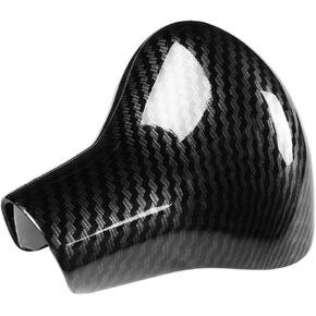 Fydun Gear Shift Knob Car Carbon Fiber Interior Shift Knob Cover Trim Shift Knob Cover Handbrake Grip Interior Decor for A5 / 2012-2016