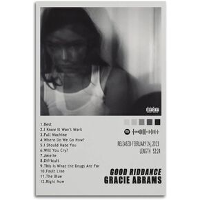 Gracie Abrams - Good Riddance Poster Posters for Room Aesthetic 90s Decorative Painting Canvas Wall Art Living Room Posters Bedroom Painting 12x18inch(30x45cm)