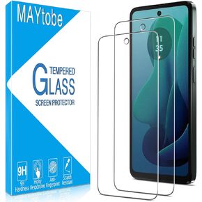 MAYtobe [2-Pack Specially Designed for Motorola Moto G 5G (2024) Screen Protector Tempered Glass, No Bubbles, Anti Scratch, Easy to Install