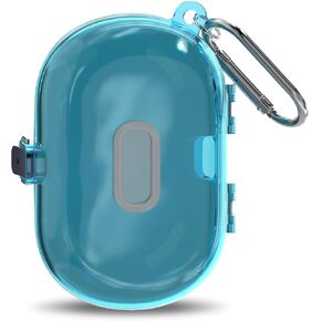 for TOZO Open Buds Case Cover, Hard PC Clear Shell Protective Earbuds Case, Only Compatible with TOZO O2 True Open Ear, Headphones Case with Carabiner Accessories Set(Clear)