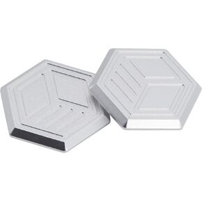 OBEST Fidget Slider مسدس ينزلق في اتجاهات متعددة لعبة تململ مغناطيس للبالغين لعبة Fidget Slider للكبار لتخفيف التوتر ADHD مكتب تململ لعبة فضية معدنية