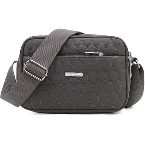Small Crossbody Bags Quilted Purse Mini Light Nylon Cell Phone Cross Body Wallet for Women Ladies
