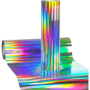 V2 HTV Heat Transfer Vinyl Film Metallic Chrome (Red, 10" x 3ft)