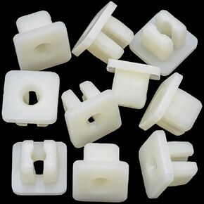 Rexka 10pcs Nylon Screw Grommets 3/16 Screw Size for Tailgate Protector Toyota Tundra Tacoma 90189-06010 Nissan Infiniti Honda Mazda