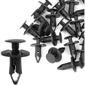 uxcell 9mm x 8mm Plastic Rivet Fastener Fender Car Bumper Push Clip 30pcs