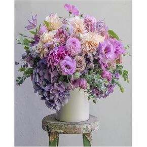 ACANDYL Paint by Number Flower DIY Painting Paint by Number Kits for Adults Kids Beginners Flower DIY Canvas Painting by Numbers Acrylic Painting Arts Craft Decoration A Bunch of Flowers 16x20 Inch