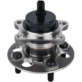 Autoround 512370 Rear Wheel Bearing and Hub Assembly Compatible with Toyota Yaris 2006-2014/ Prius C 2012-2019, Scion iQ 2013 4 Lugs w/ABS