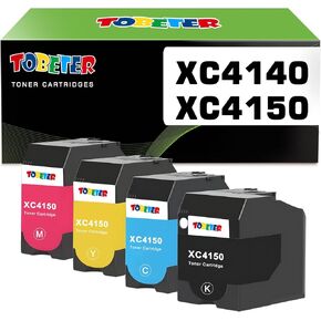 استبدال حبر XC4140 معاد تصنيعه من ToBeter لخرطوشة حبر Lexmark 24B6720 24B6717 24B6718 24B6719 لطابعة XC4140 XC4143 XC4150 XC4153 (4 عبوات، أسود سماوي أرجواني أصفر) in Kuwait