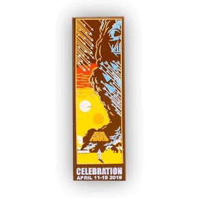 Star Wars A New Hope Movie Poster Enamel Pin | Exclusive Star Wars Collectible Pin | Artwork By Eric Tan | 2 Inches Tall