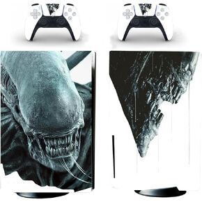 PS5 Standard Disc Console Controllers Aliens Vinyl Skin Sticker Decals Compatible with PS5 Standard Disk Console and Controllers E.T.
