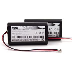 (2-Pack) 3.7V 4400mAh ICR18650 Rechargeable Li-ion Battery Pack with PH2.0 2P Plug for Electronics, Toys, Lighting, Equipment