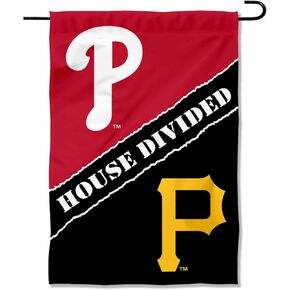 House Divided Phillies and Pirates Double Sided Garden Flag