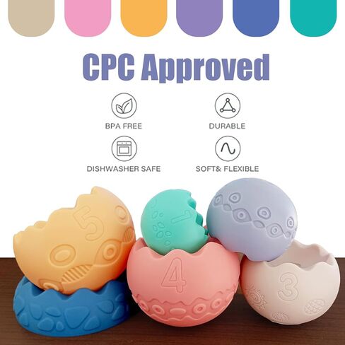 Stacking Balls Baby Toys 6 12 18 Months, Montessori Toys for 1 Year Old Toddler Learning Toys, Baby Bath Toys 6-12 Months, Gifts for 1 2 3 Year Old Boys Girls in Saudi Arabia