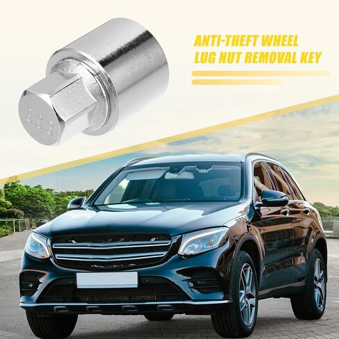 uxcell 1 Set 303 Wheel Lock Lug Nut Anti Theft Lug Nut Screw Removal Socket Key for Mercedes Benz Wheel Lock Key with Protector Nut Socket in Saudi Arabia