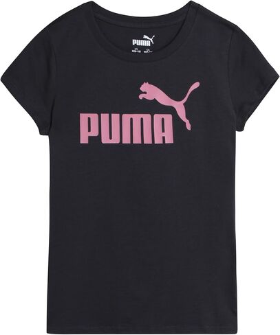 PUMA Girls T Shirts - 2 Pack Short Sleeve Logo Graphic Tees - Casual Everyday Athletic Shirts for Girls (Sizes: S-XL) in Saudi Arabia