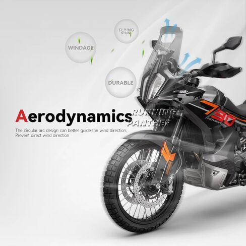 منحرفات الزجاج الأمامي لـ 790 890 ADV Adventure R Rally 2023-2024، ملحقات حاجب الرياح من الأكريليك الأمامي للدراجة النارية لـ 790 890 ADV R Rally (رمادي دخاني) in Kuwait