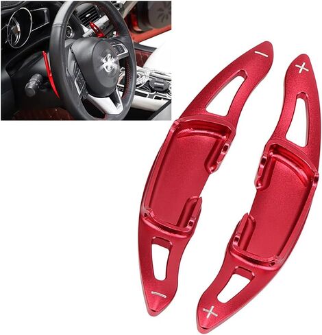 HIBEYO Sports Red Replacement for for Mazda 3 6 Axela Atenza CX9 CX3 CX5 MX5 Mazda3 Aluminium Alloy Shift Paddle CNC Billet Steering Wheel Shifter Paddlers Extension in Kuwait