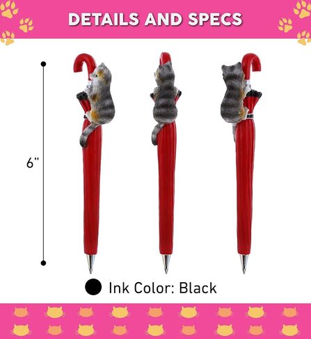 Cat Novelty Pen - Fun Unique Kids and Adults Office Supplies, Colorful Cats Ballpoint Writing Pen Instrument for School and Office - Cat On Mailbox in Saudi Arabia