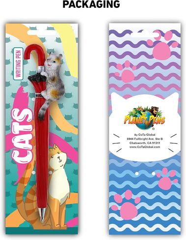 Cat Novelty Pen - Fun Unique Kids and Adults Office Supplies, Colorful Cats Ballpoint Writing Pen Instrument for School and Office - Cat On Mailbox in Saudi Arabia