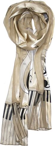 Ted & Jack - Music Lovers Silk Feel Print Scarf in Saudi Arabia