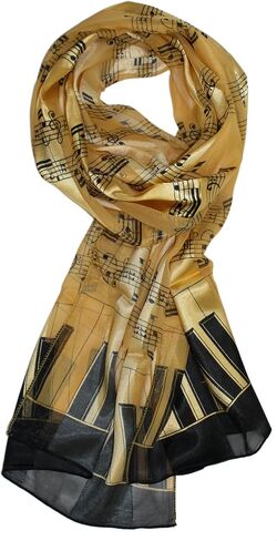Ted & Jack - Music Lovers Silk Feel Print Scarf in Saudi Arabia