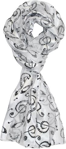 Ted & Jack - Music Lovers Silk Feel Print Scarf in Saudi Arabia