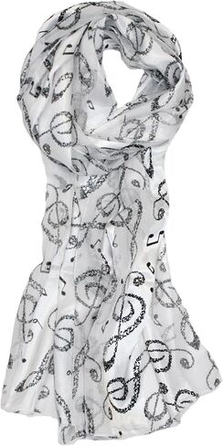 Ted & Jack - Music Lovers Silk Feel Print Scarf in Saudi Arabia