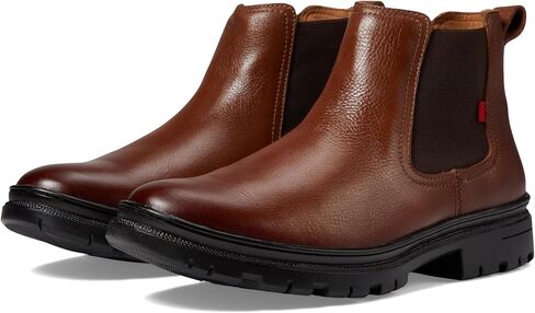 Marc Joseph New York MJNY Mens Casual Comfortable Genuine Leather Durable Slip Resistant Chelsea Ankle Boots Slip On Breathable Elastic Classic Casual Chukka Dress Boots in Kuwait