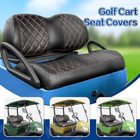 NOKINS Golf Cart P Diamond Leather seat Cover for it Club Car Precedent/Tempo/Onward Premium,No Stapler Required, Golf Cart Vinyl Replacement Seat Cover in Saudi Arabia