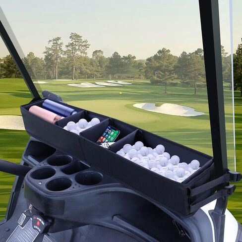 سلة أمامية لعربة الجولف بدون حفر، تخزين داخلي/منظم صينية لـ EZGO TXT، Club Car DS وعربات جولف Yamaha السابقة، سلة عربة جولف كبيرة سعة 13 لتر in Saudi Arabia