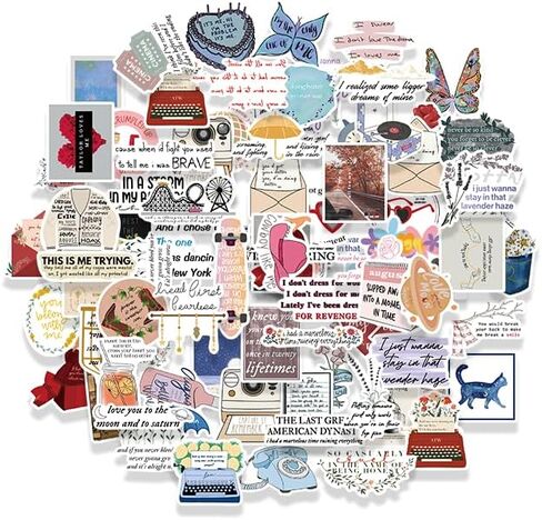 300PCS Pop Country Singer Stickers Waterproof - ERAS Albums for Laptops, Water Bottles, Music Merch, Gifts for Women, Merchandise for Teens, Party Decorations in Saudi Arabia