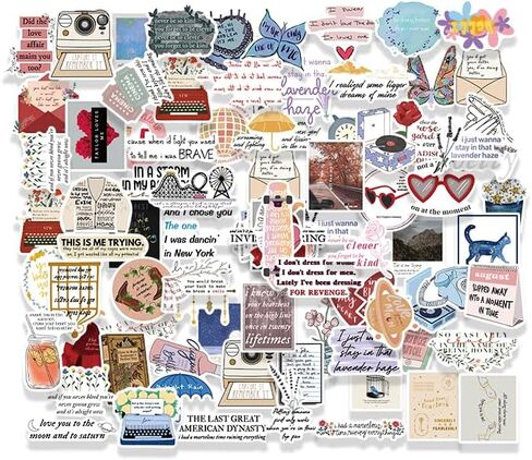 300PCS Pop Country Singer Stickers Waterproof - ERAS Albums for Laptops, Water Bottles, Music Merch, Gifts for Women, Merchandise for Teens, Party Decorations in Saudi Arabia
