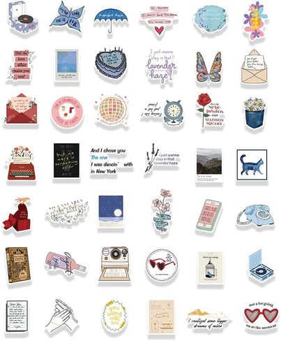 300PCS Pop Country Singer Stickers Waterproof - ERAS Albums for Laptops, Water Bottles, Music Merch, Gifts for Women, Merchandise for Teens, Party Decorations in Saudi Arabia