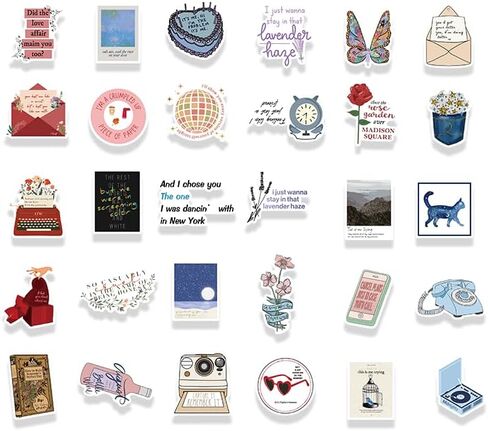 300PCS Pop Country Singer Stickers Waterproof - ERAS Albums for Laptops, Water Bottles, Music Merch, Gifts for Women, Merchandise for Teens, Party Decorations in Saudi Arabia